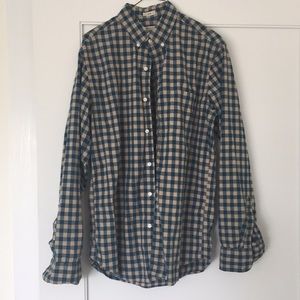 Slim Stretch Secret Wash in heather poplin gingham
